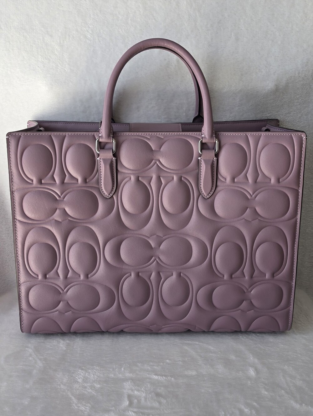 Coach Signature Quilted Leather Tote - Jasmine - Picture 2 of 13